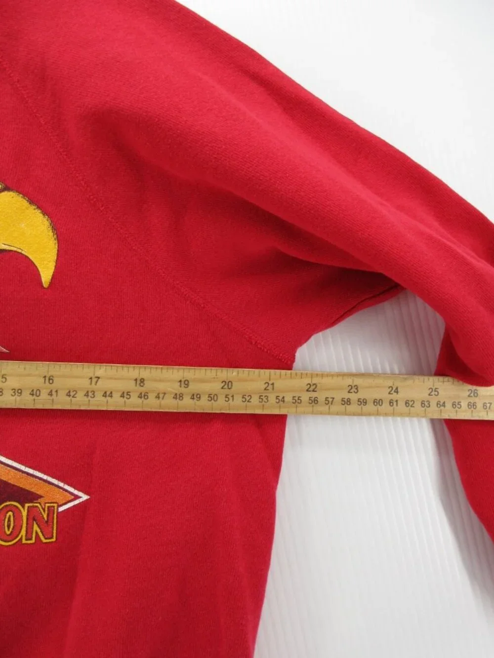 VGT Harley Davidson Sweatshirt Large Eagle 80s Moto Double Sided Boxy * - Picture 5 of 10